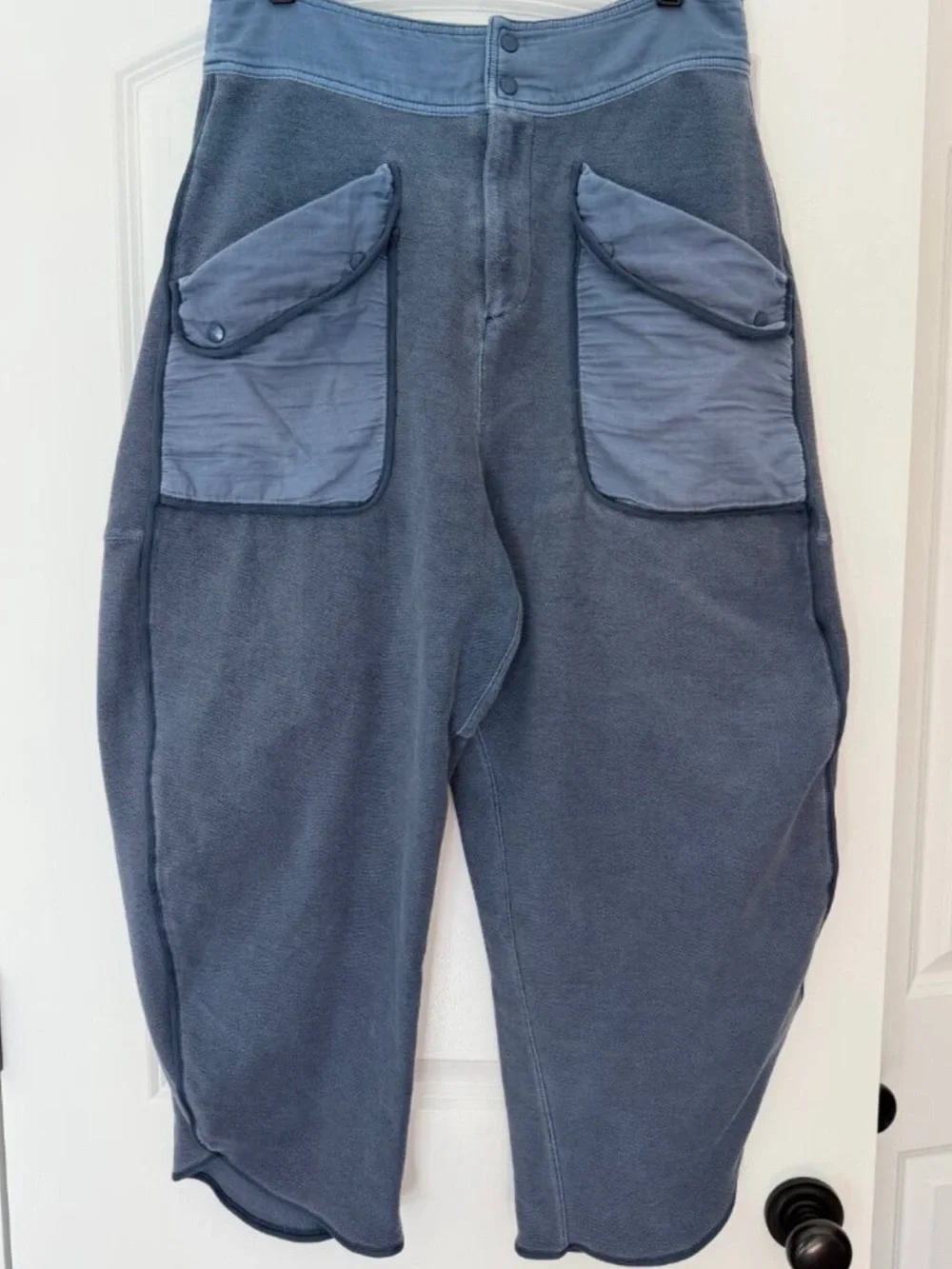 FREE PEOPLE FP Movement Timko Pants Supernova Slate Blue SZ: L - Picture 2 of 5